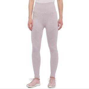 Avocado AvoMuse Leggings High Rise Gray Lavender Moto Ribbed